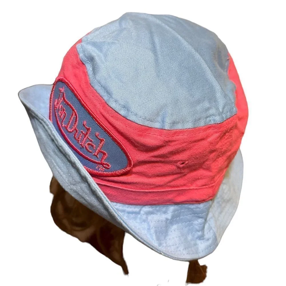 Vintage Von Dutch Bucket Fisherman Youth/Kids Hat Y2K
